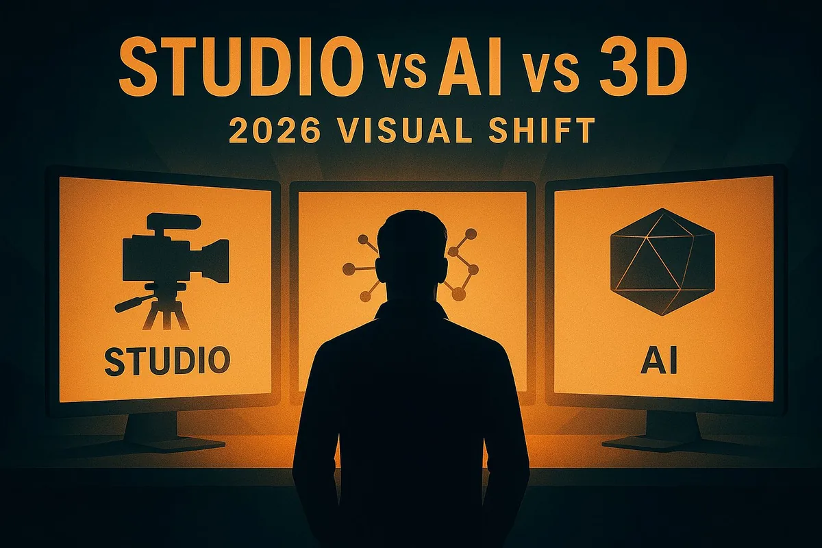 Studio vs AI vs 3D: Why 90% of Brands Will Shift to AI-First Visuals by 2026