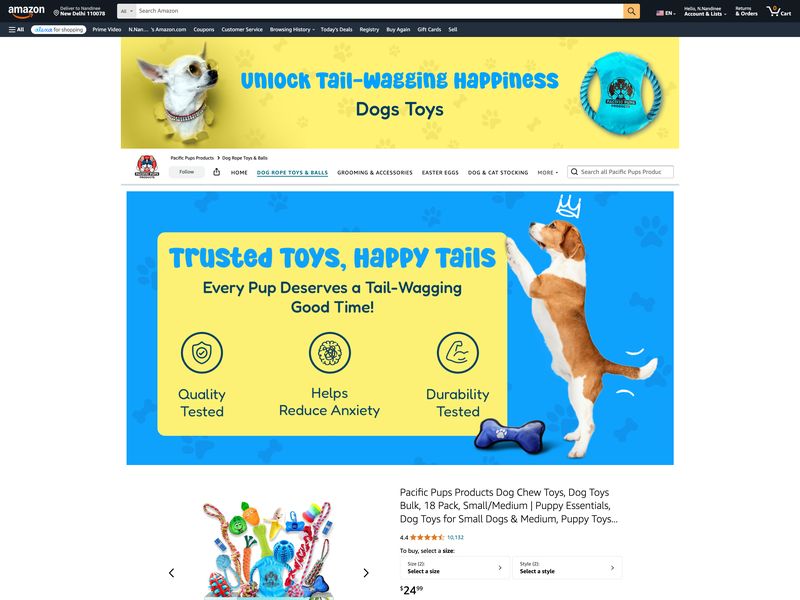 Page · Dog Toys